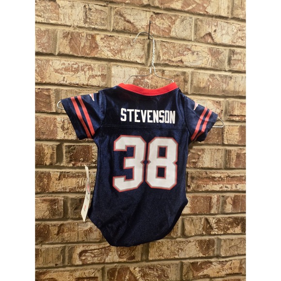 Kids NFL New England Patriots 38 Stevenson Jersey Bodysuit Infant - Picture 2 of 3